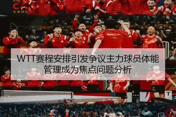 WTT赛程安排引发争议主力球员体能管理成为焦点问题分析